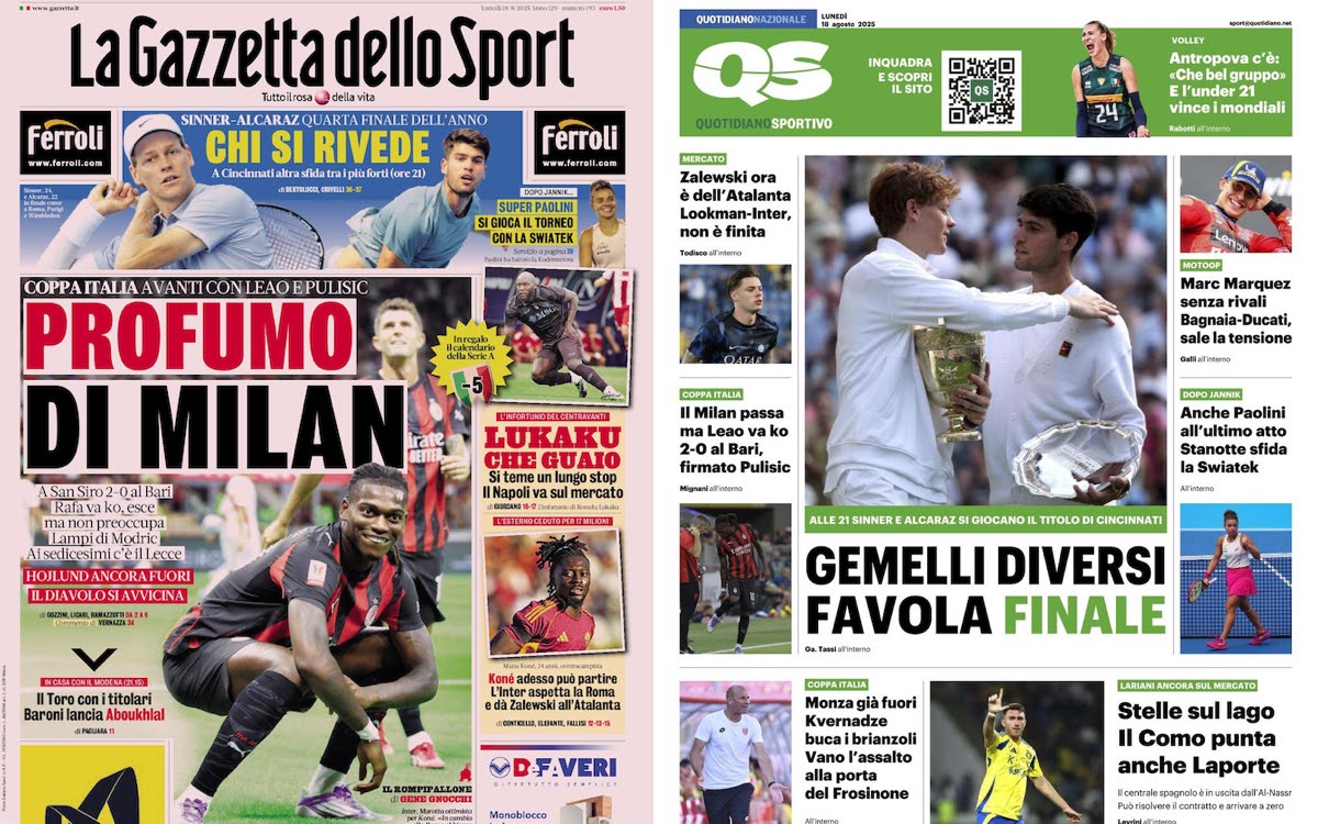 Gallery: ‘Milan soar, ‘Leao, injury dampens the joy’ – Today’s front pages in Italy