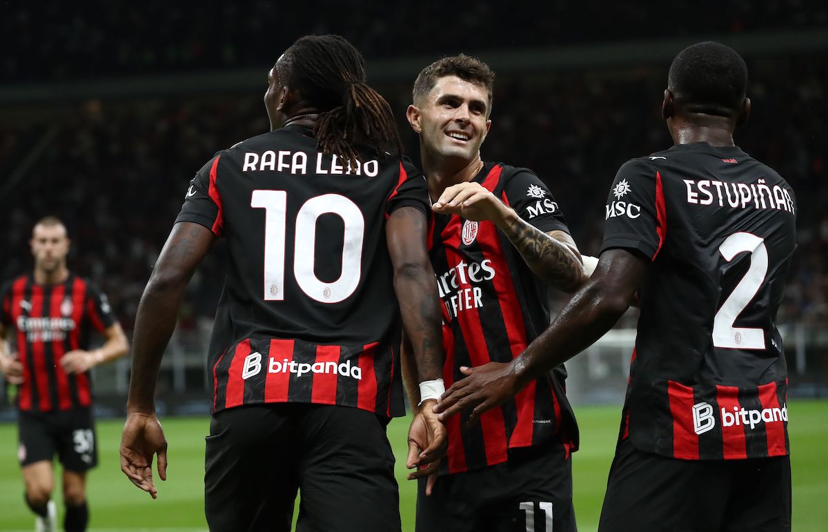 Rafael Leao of AC Milan pulisic