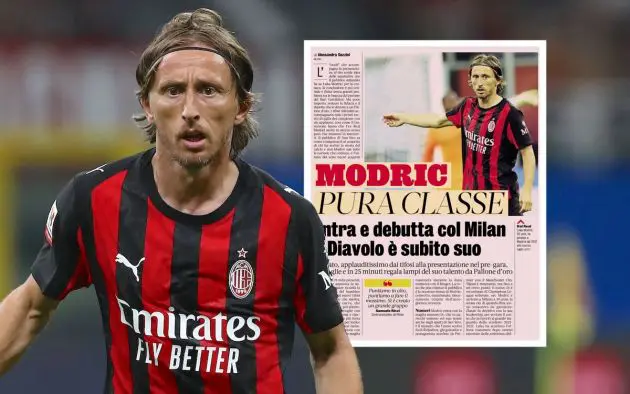 Luka Modric of AC Milan