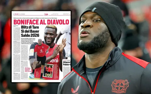 Victor Boniface of Leverkusen