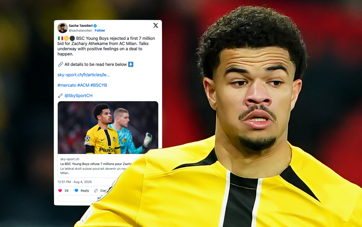 From Switzerland: Young Boys star submits transfer request – €8-9m Milan move expected