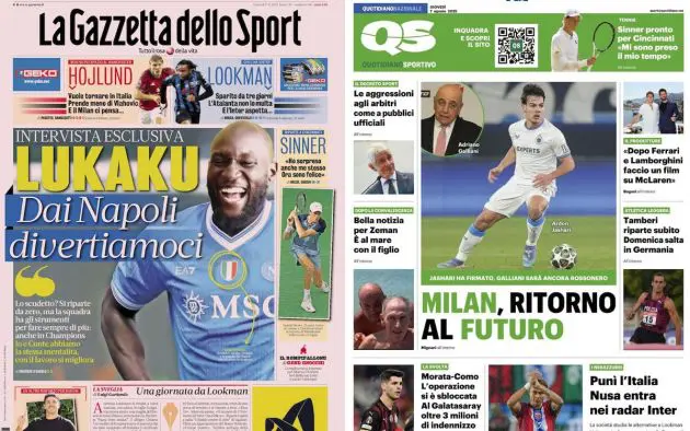 front pages 7 august