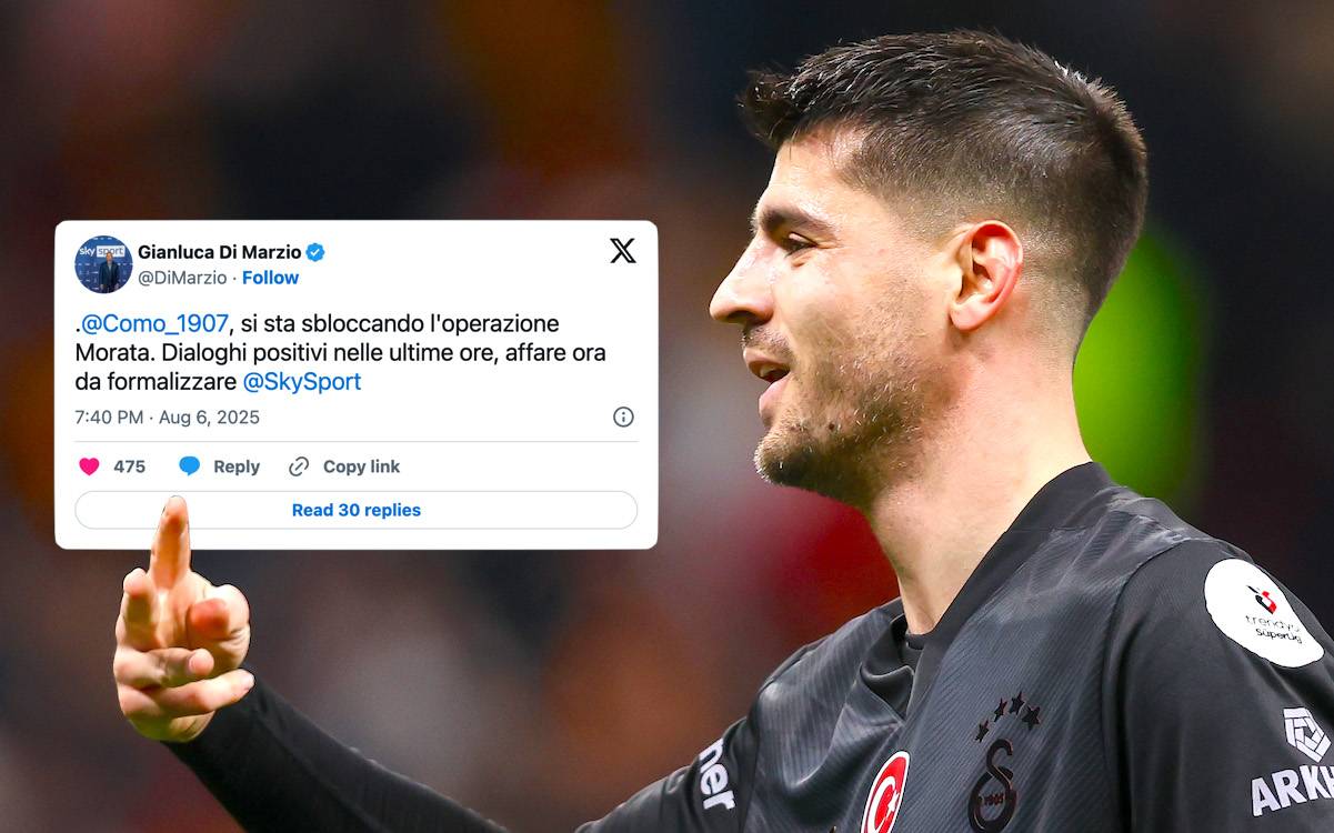 Di Marzio: Como to resolve Morata dispute by paying Galatasaray €3m – closure imminent