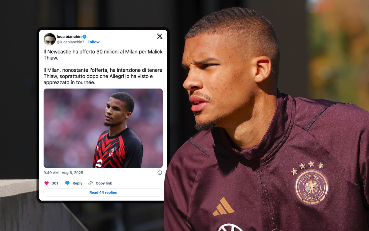 GdS: Milan reject initial €30m bid from Newcastle for player Allegri likes