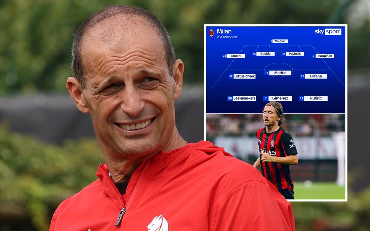 Sky: Predicted Milan XI to face Cremonese – Modric expected to start