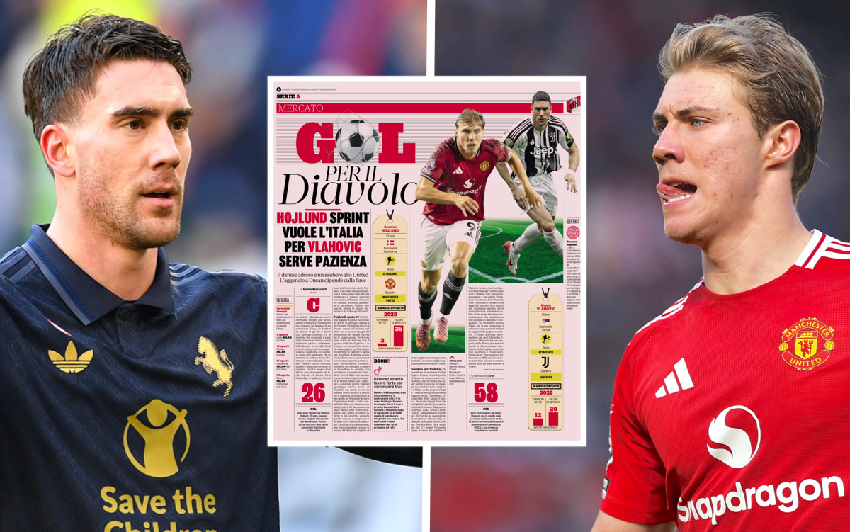 GdS: Hojlund ‘sprint’, Vlahovic ‘patience’ – Milan’s striker pursuit now a two-horse race