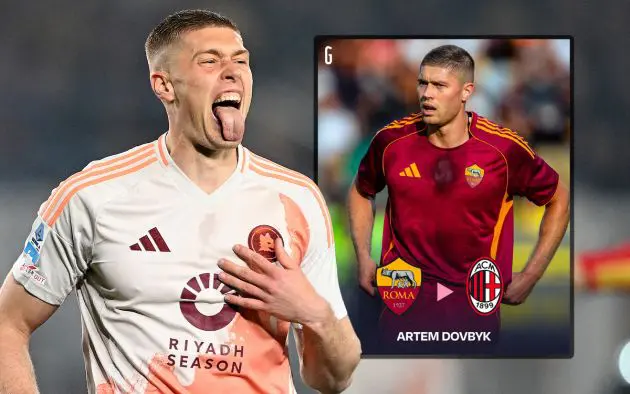 Artem Dovbyk of AS Roma