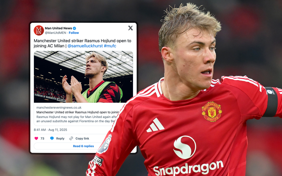 MEN: Hojlund now open to Milan move with permanent deal possible – the latest