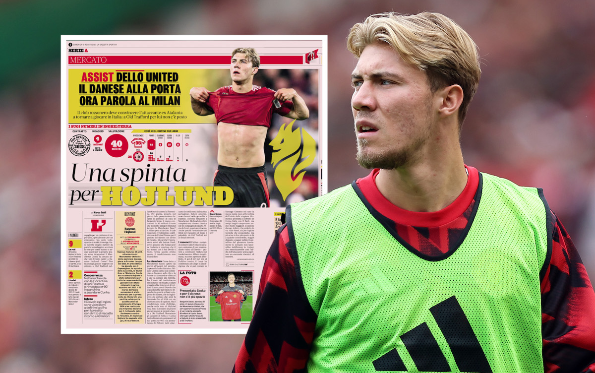GdS: Hojlund’s approval the final step as Milan close in on agreement with Man Utd