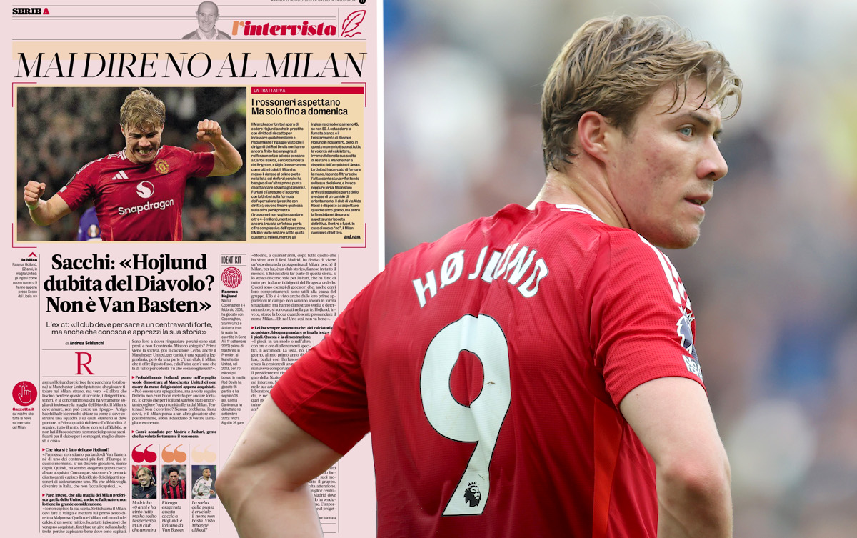 Rasmus Hojlund of Manchester United