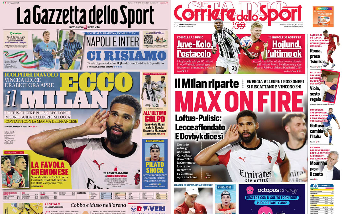 Gallery: ‘Milan back on track’, ‘Rabiot open to move’ – Today’s front pages in Italy