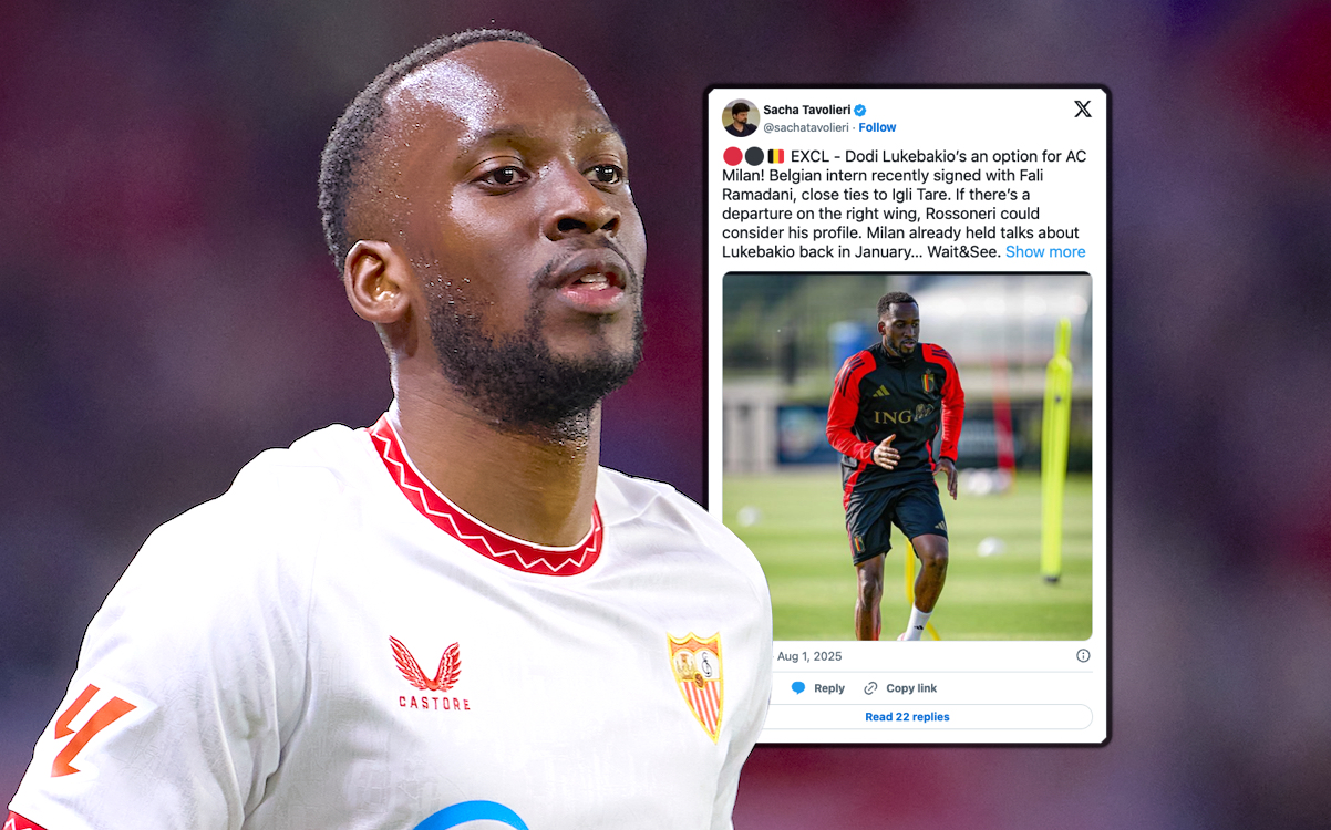 Tavolieri: ‘Close ties to Tare’ – Sevilla winger on Milan’s radar after Ramadani switch
