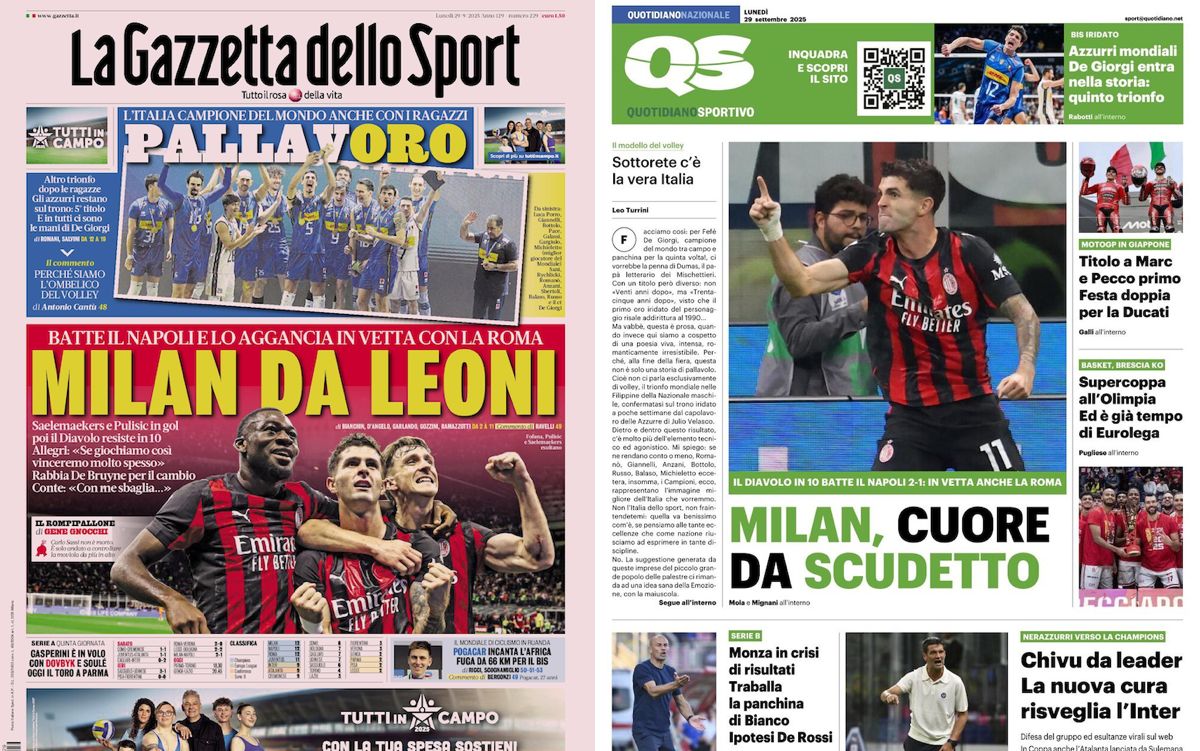 Gallery: ‘Scudetto-worthy heart’, ‘Milan lead the way’ – Today’s front pages in Italy