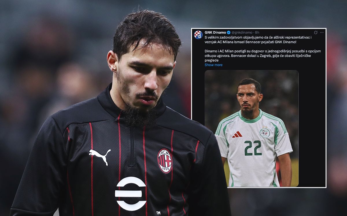 Official: Ismael Bennacer joins GNK Dinamo on loan with option to buy