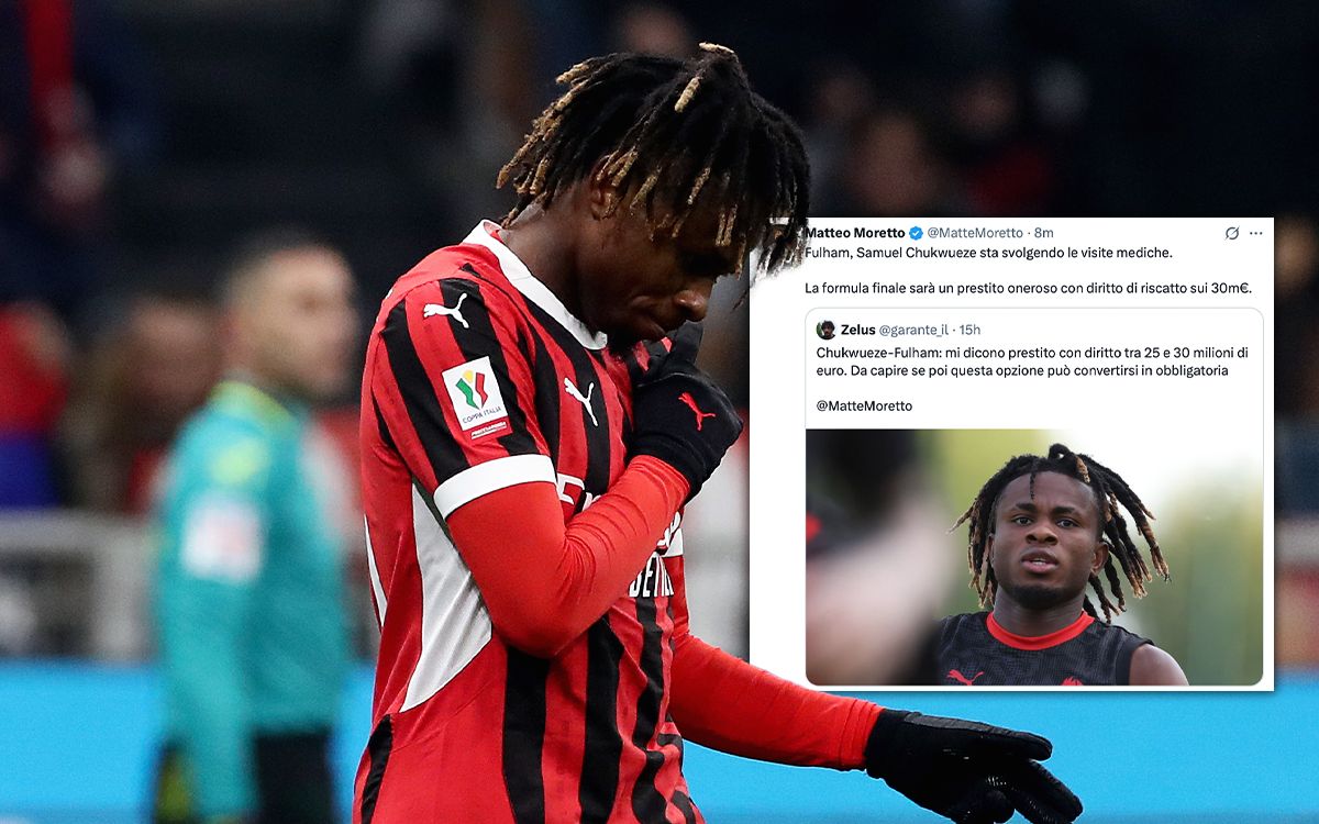Moretto: Chukwueze undergoing medical – Fulham and Milan agree potential €30m deal