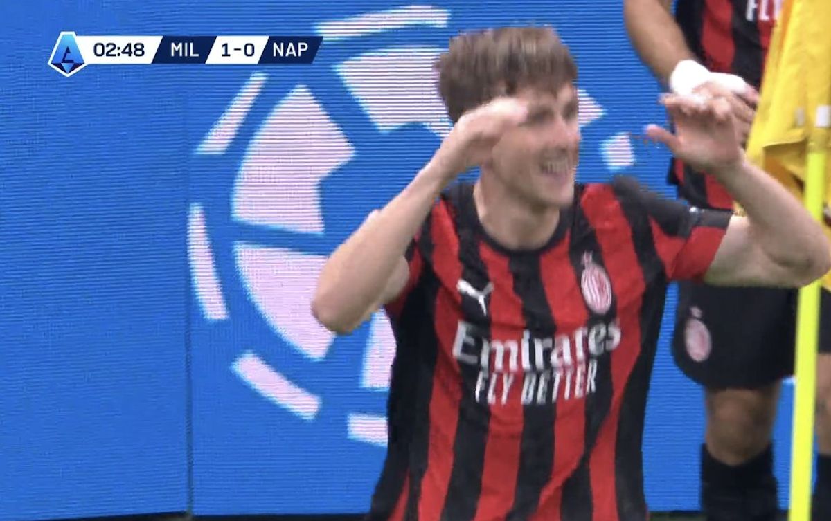Watch: Saelemaekers gives AC Milan the lead against Napoli after brilliant move