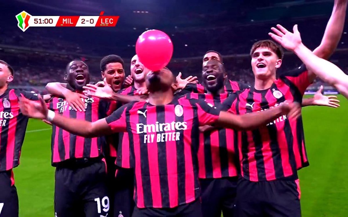 Watch: Nkunku scores scissor kick and Pulisic nets as Milan go 3-0 up vs. Lecce
