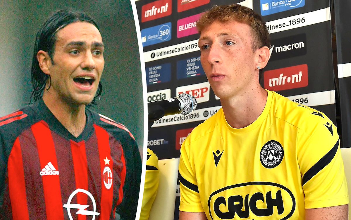 Udinese defender admits to being a Milan fan and names club legend as idol