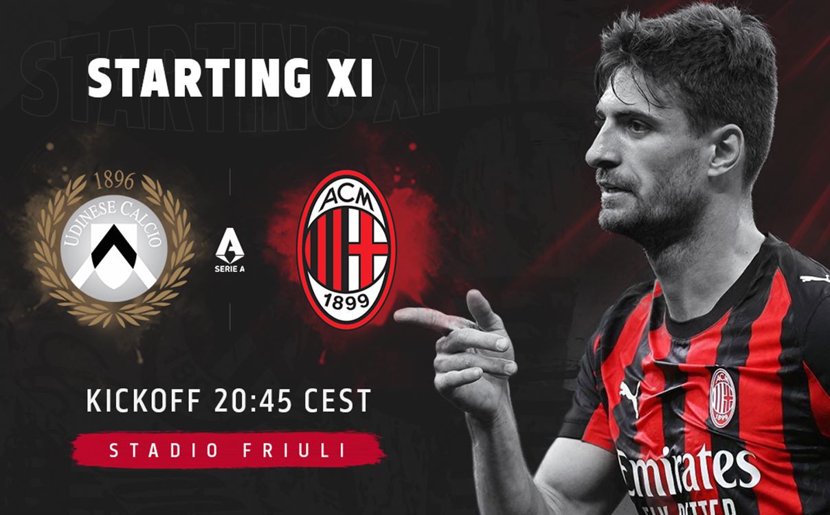 Official: Udinese vs. AC Milan starting XIs – two changes from Bologna win