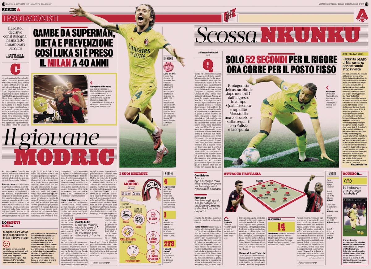 la gazzetta 16 september
