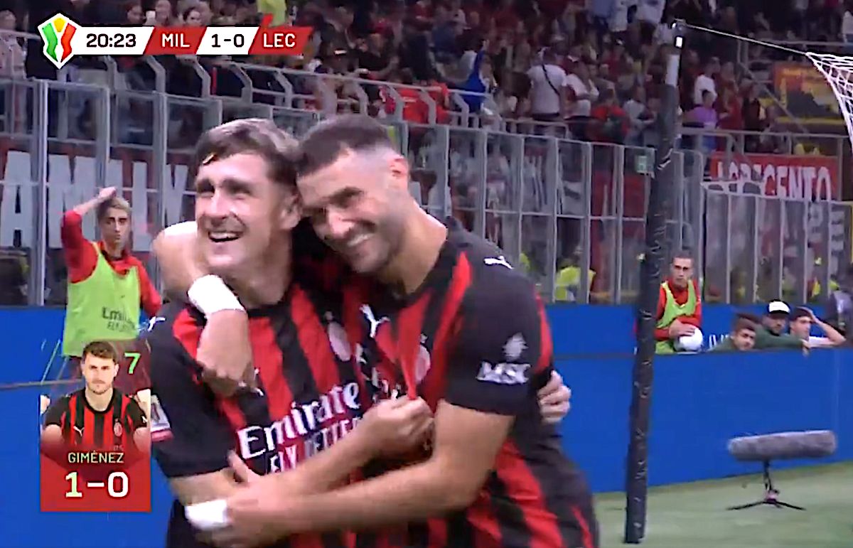 Watch: Gimenez gets off the mark in 2025-26 with Milan’s opener vs. Lecce