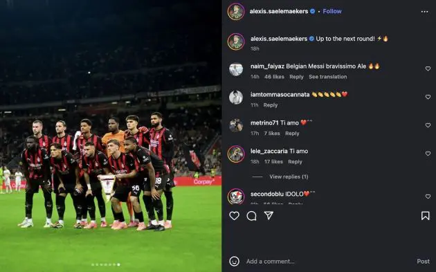 players react social media lecce
