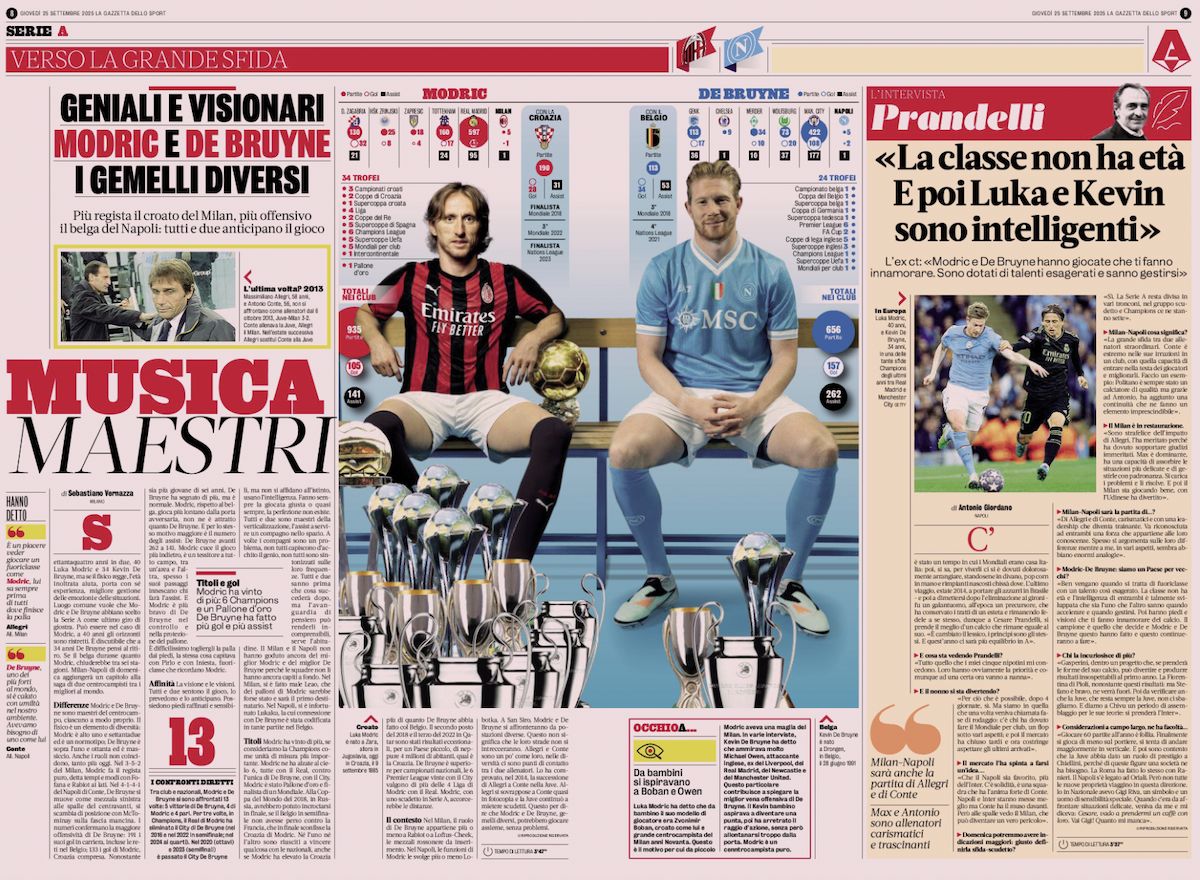 la gazzetta dello sport 25 september