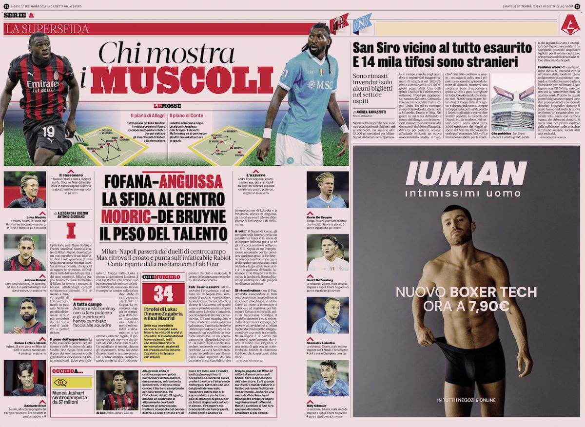 la gazzetta dello sport 27 september
