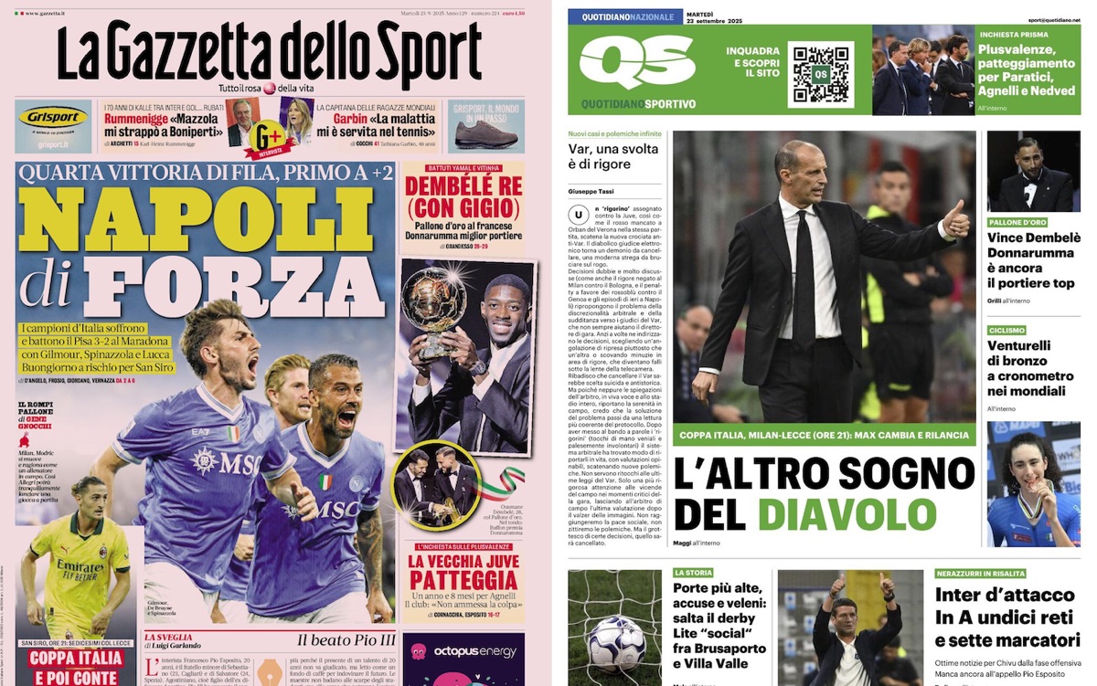 Gallery: ‘Allegri launches Nkunku’, ‘Max makes changes’ – Today’s front pages in Italy