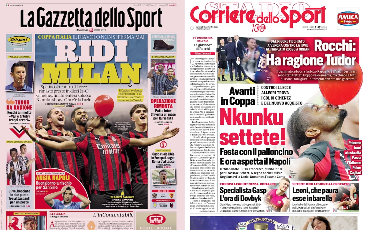 Gallery: ‘Balloon party awaits Napoli’, ‘Gimenez finally breaks free’ – Today’s front pages in Italy