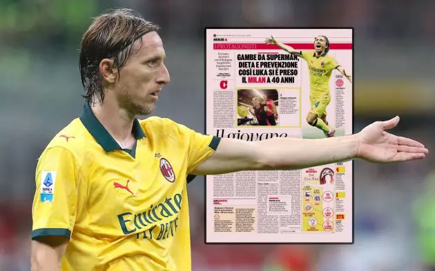 Luka Modric of AC Milan