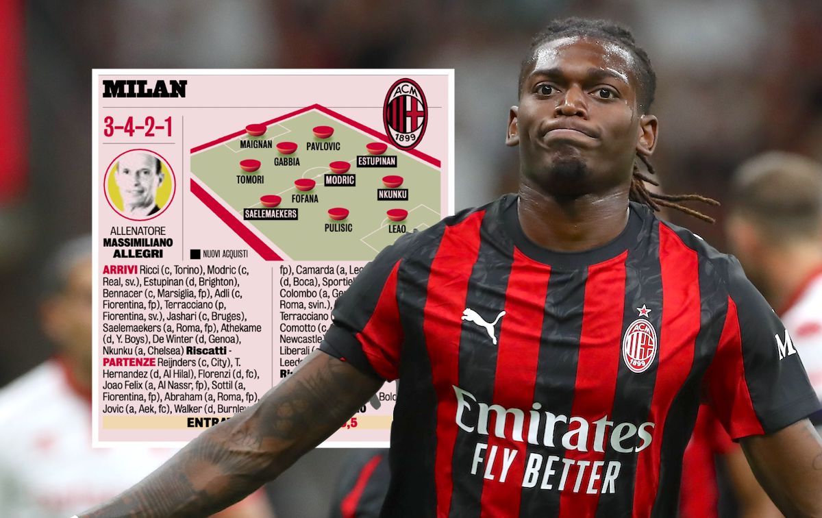 GdS: ‘The new striker is Leao’ – Allegri forced to adapt without desired addition