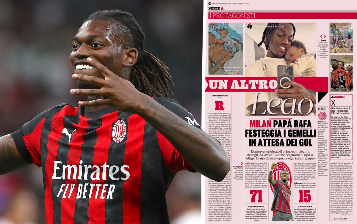 GdS: Fatherhood and Allegri’s requests – how Leao has become ‘a new man and a new player’