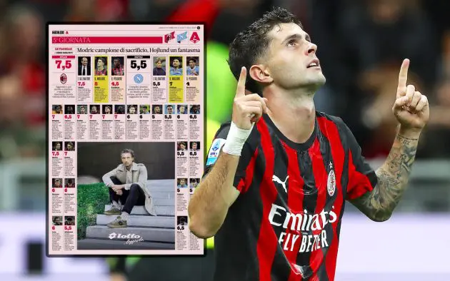 Christian Pulisic of AC Milan