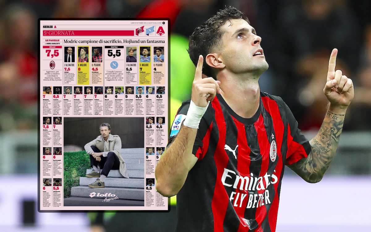 Pulisic and Modric steal the show: Player ratings for Milan-Napoli from Italian papers