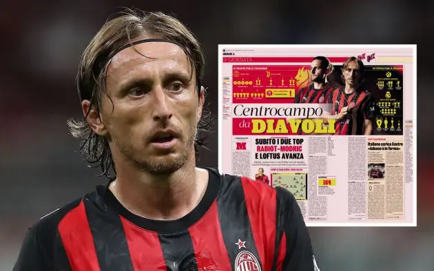 Luka Modric of AC Milan