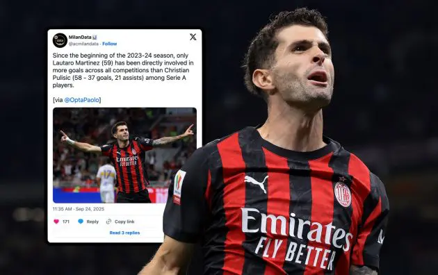 Christian Pulisic of AC Milan