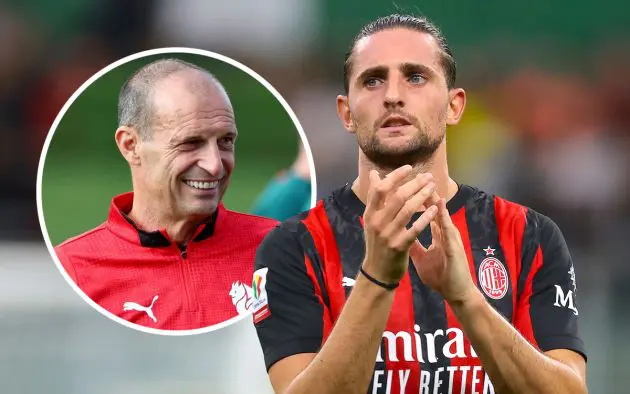 Adrien Rabiot of AC Milan allegri