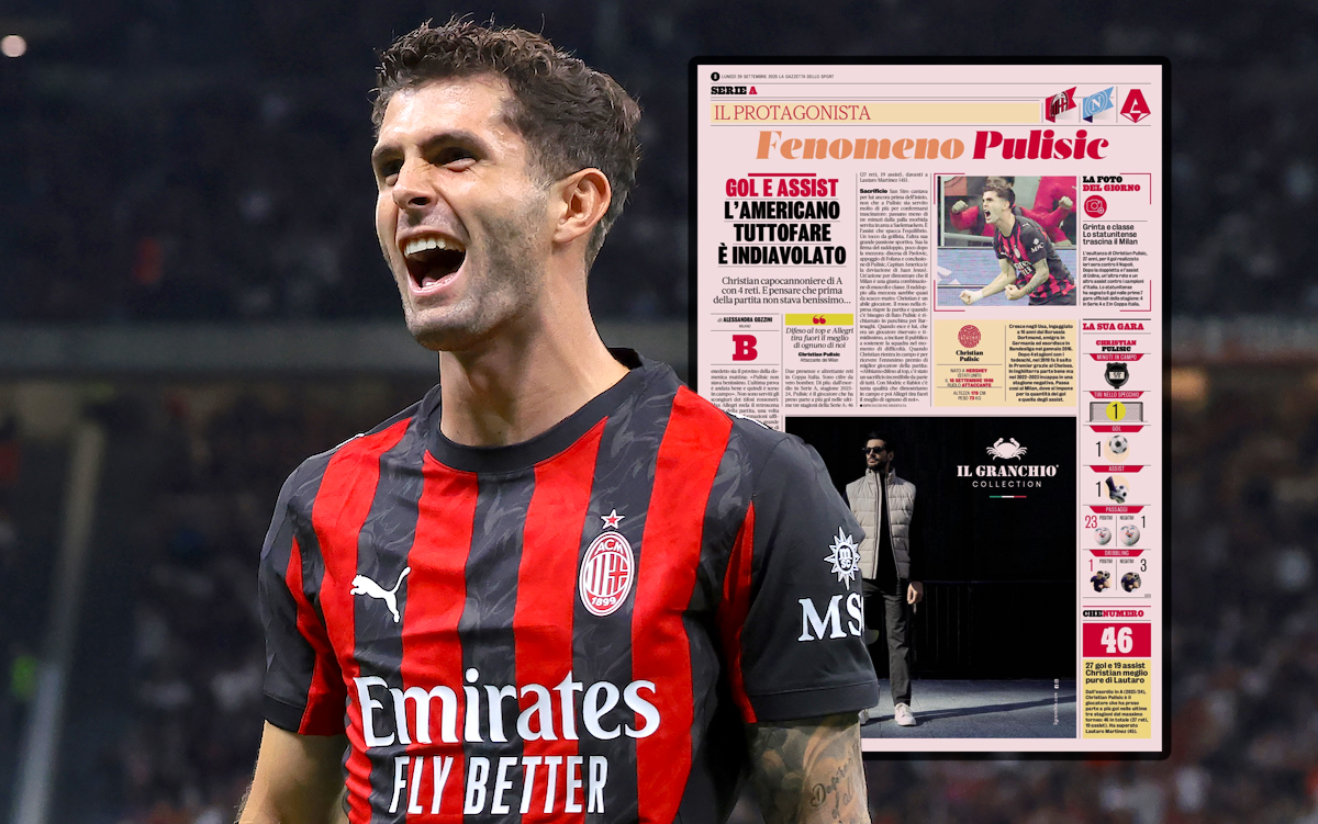 GdS: ‘Pulisic phenomenon’ – Milan’s talisman inspires huge win over Napoli