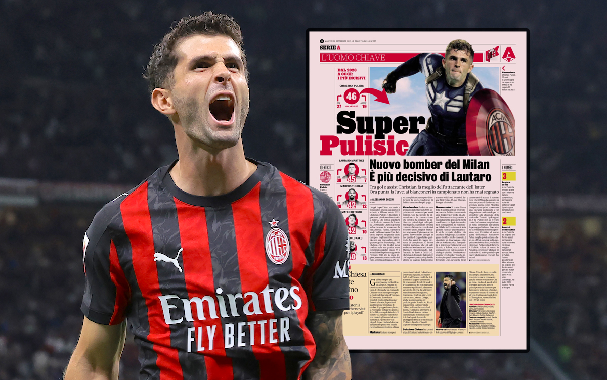 GdS: ‘Super Pulisic’ – Milan’s new striker has become ‘more decisive’ than Lautaro