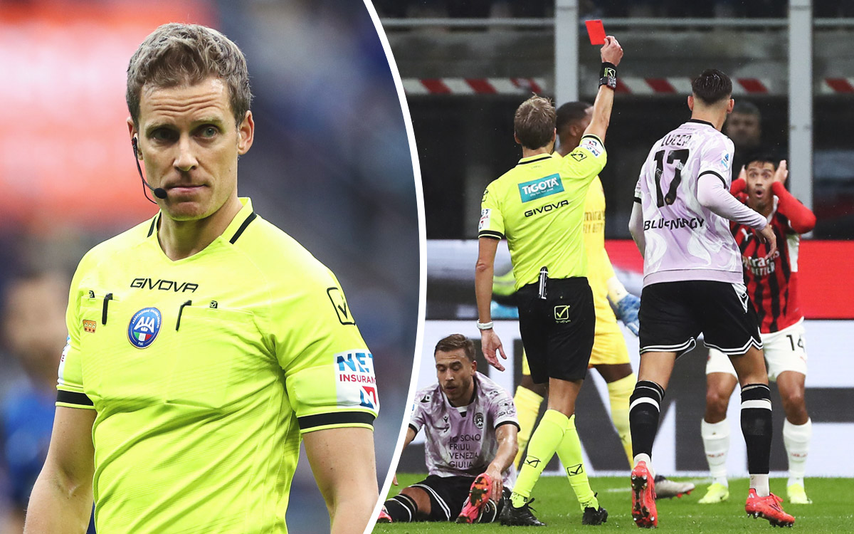 Official: Chiffi named referee for Milan vs. Napoli – his record with both teams