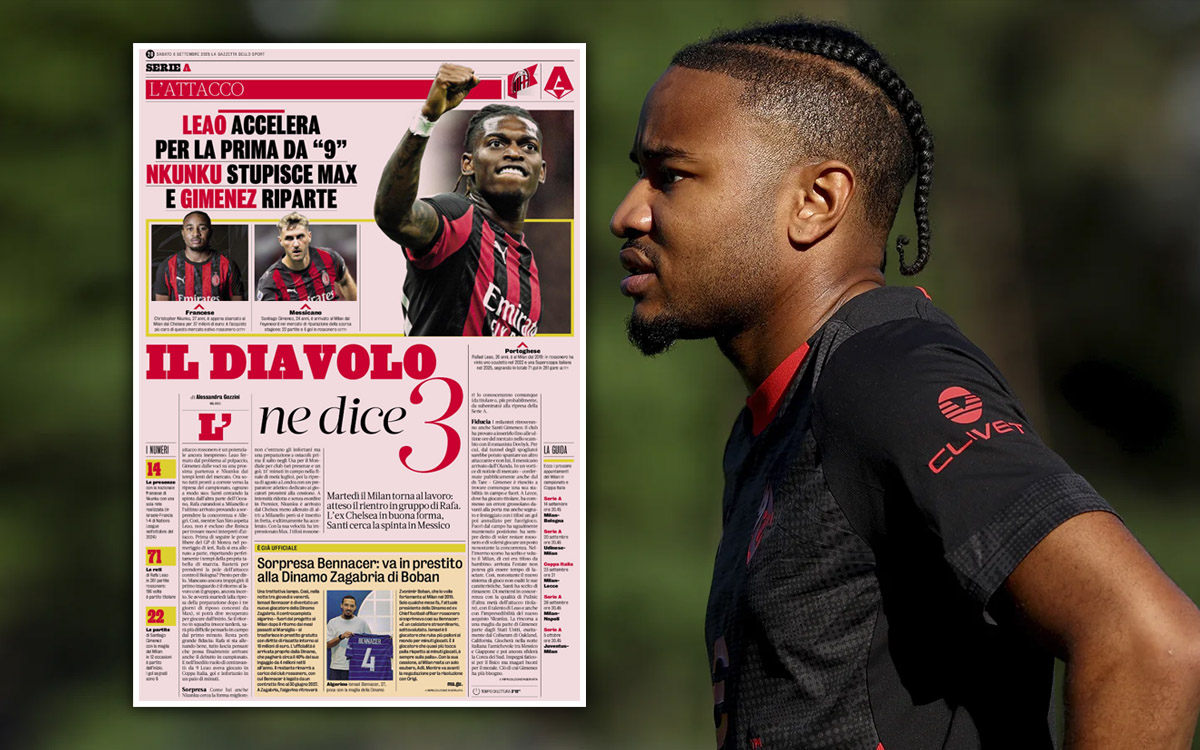 GdS: Three forwards with clear goals as Allegri and Milan suddenly have depth