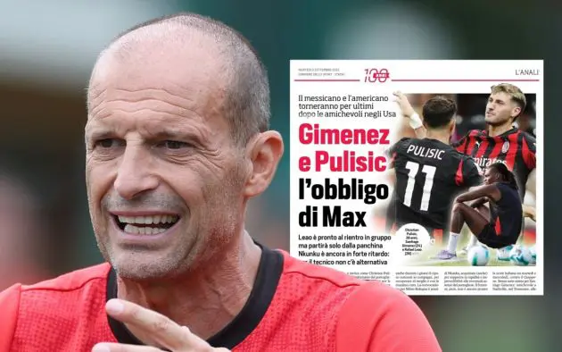 Head coach AC Milan Massimiliano Allegri