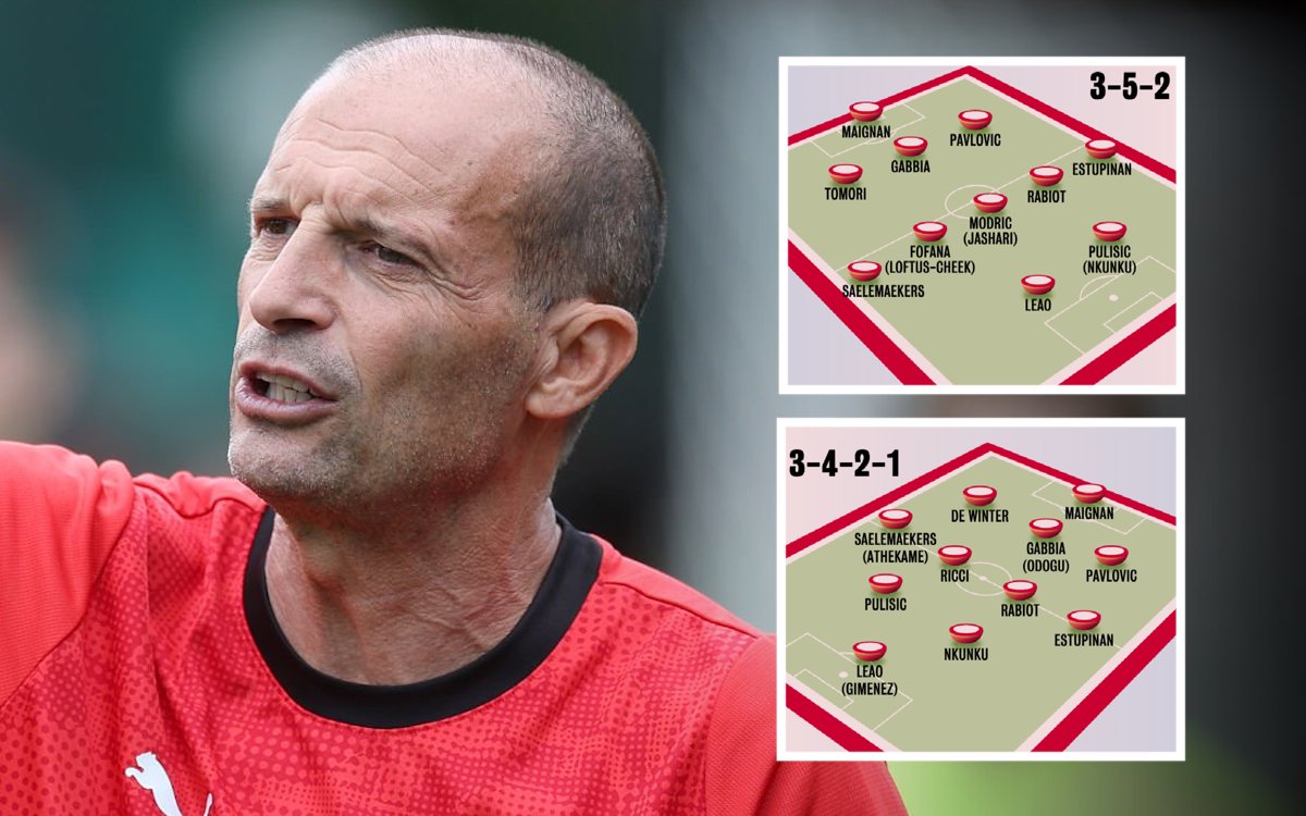 Head coach AC Milan Massimiliano Allegri