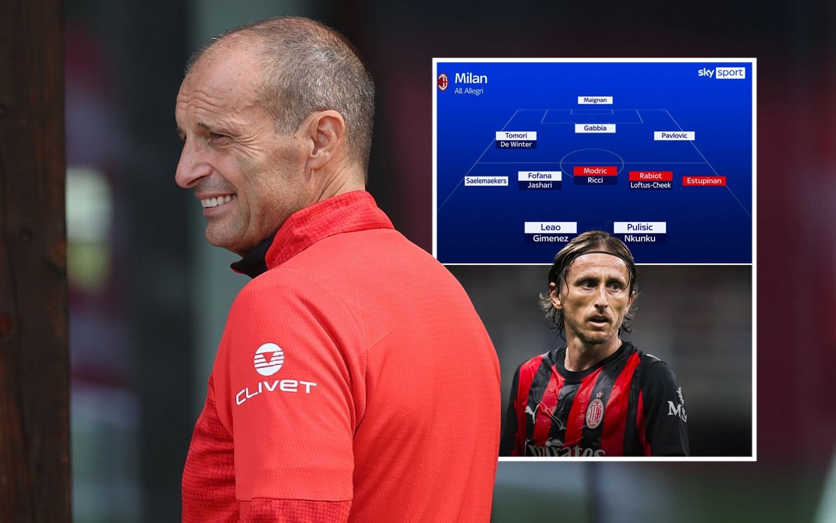 Head coach AC Milan Massimiliano Allegri