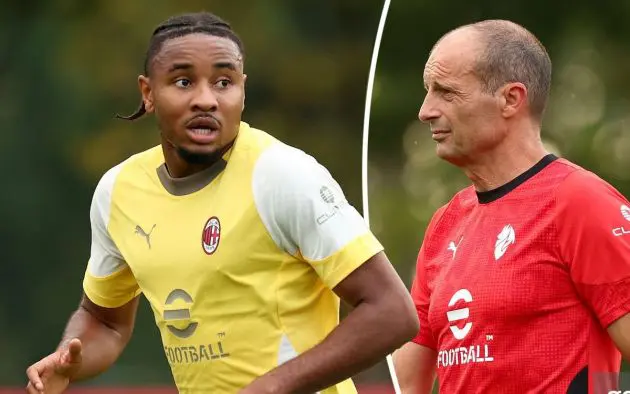 Christopher Nkunku of AC Milan allegri
