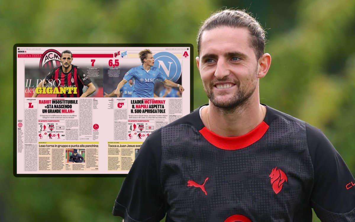 GdS: ‘The weight of giants’ – ‘irreplaceable’ Rabiot ready for battle with McTominay