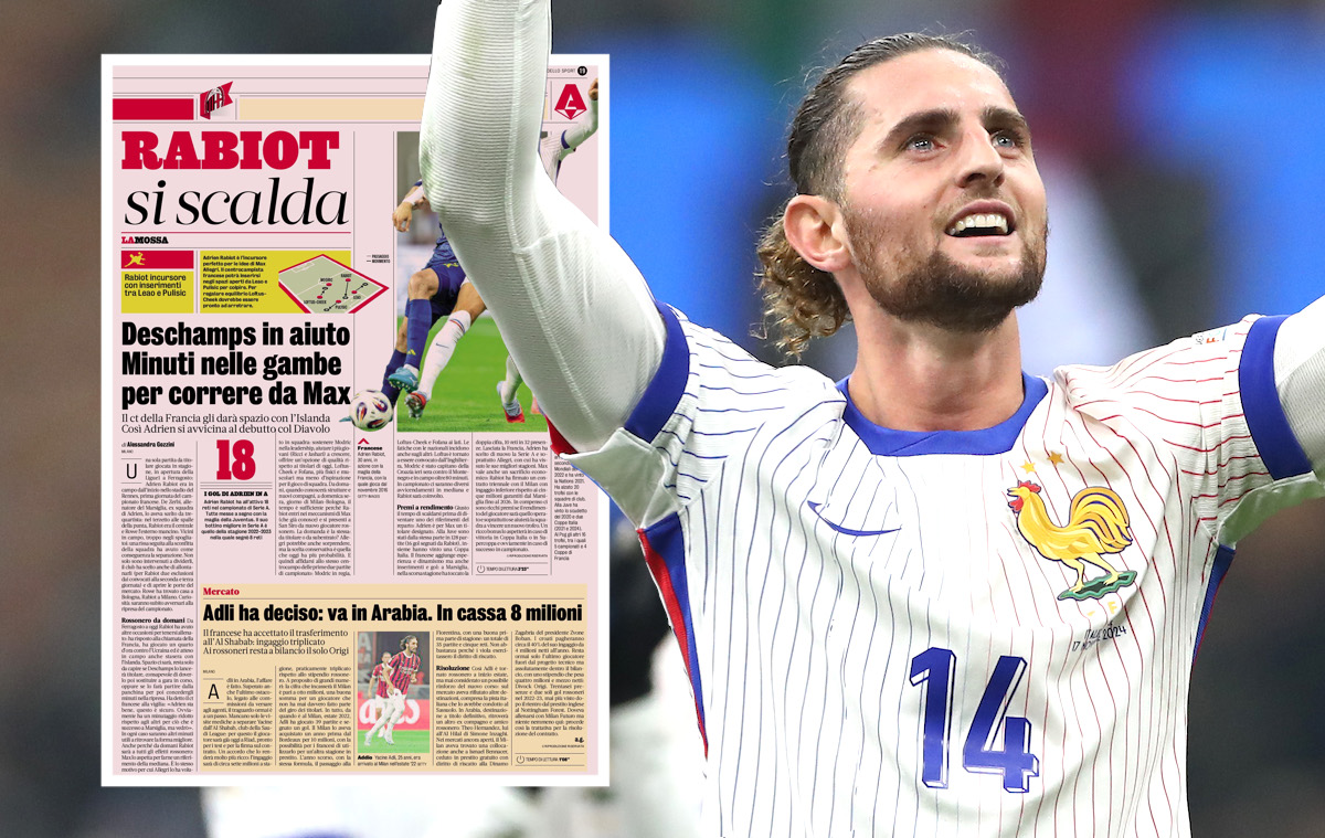 GdS: Minutes needed and bonuses to achieve – how Rabiot is gearing up for Milan start