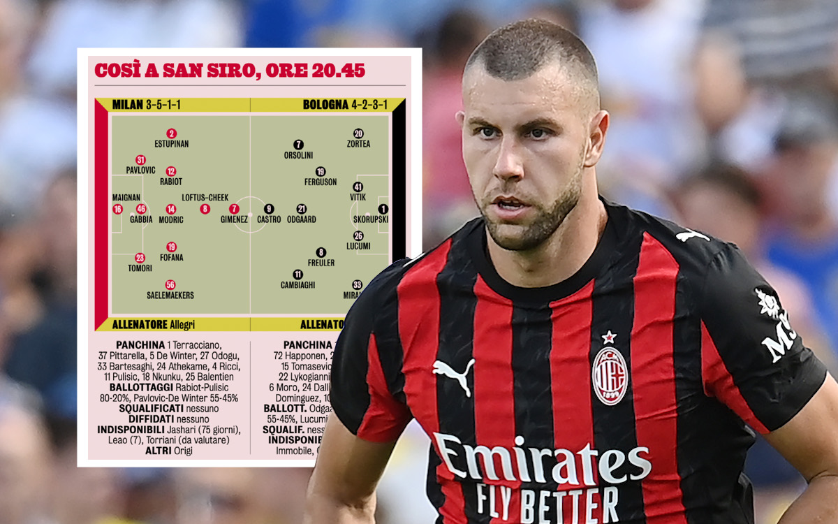 GdS: Predicted XIs for Milan vs. Bologna – Allegri forced into formation tweak