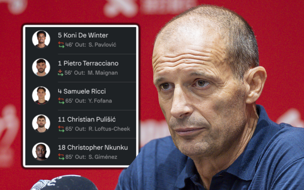 AC Milan head coach Massimiliano Allegri